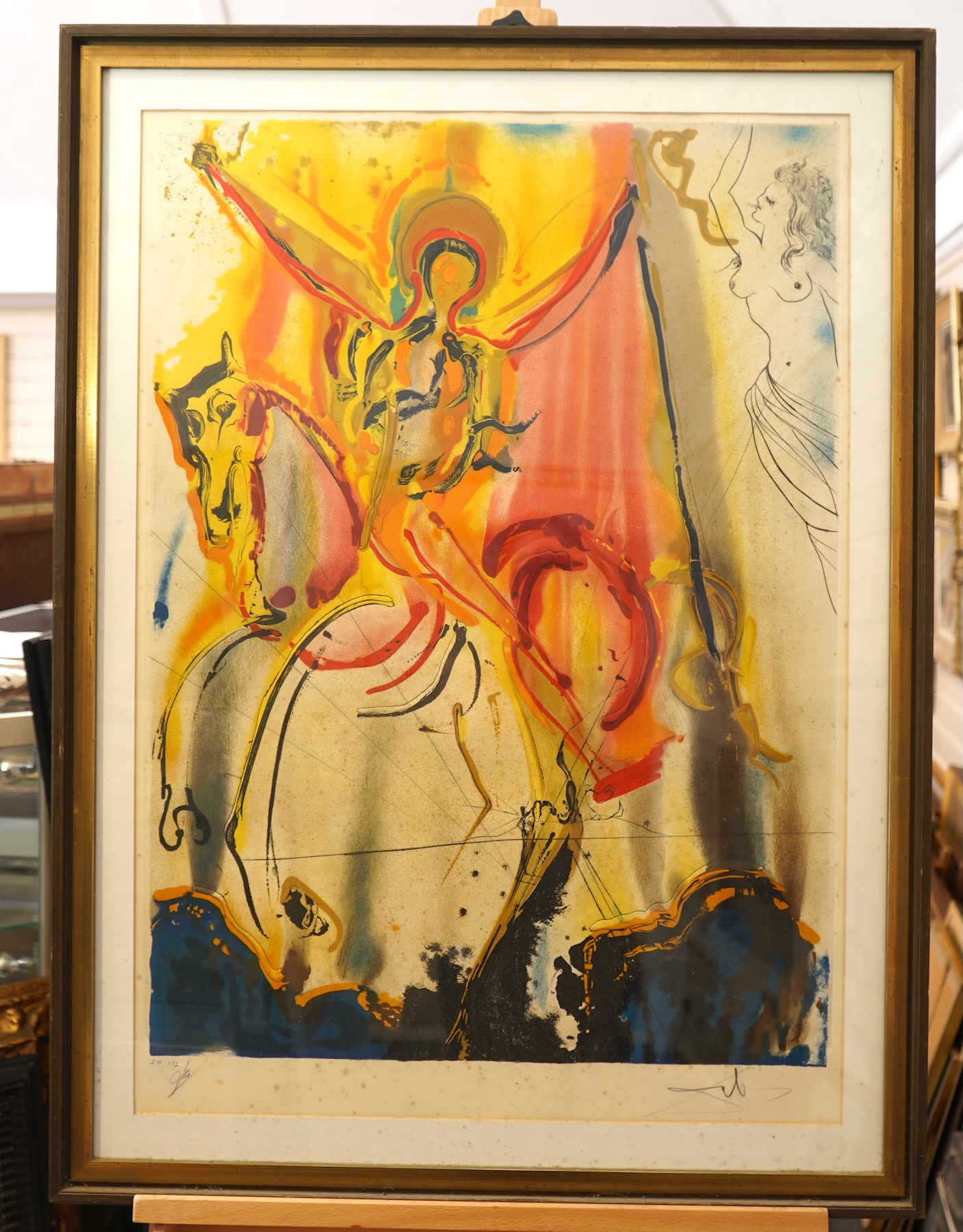 Salvador Dali, Spanish (1904-1989), 'Le Cavalier Triomphant'